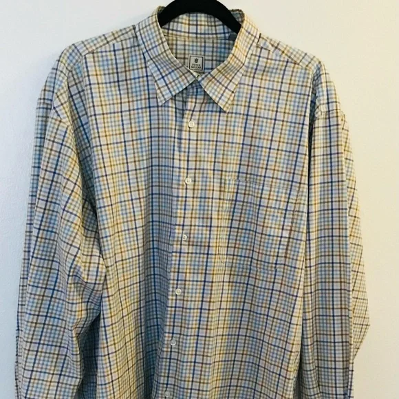 Peter Millar | Plaid Long Sleeve Shirt | XL Extra Large - Picture 2 of 3